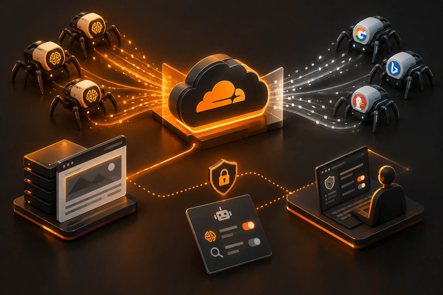 Cloudflare trennt KI-Crawler von Suchbots – Website-Betreiber gewinnen Kontrolle