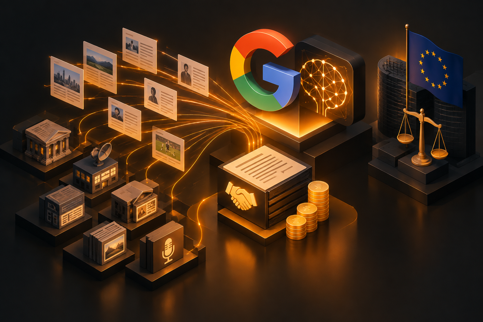 Google zahlt rund 100 Verlage für KI-Inhaltsnutzung – erste große Lizenzdeal-Welle