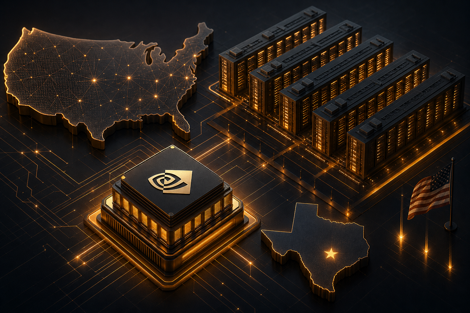 Nvidia sichert sich 50-Milliarden-Dollar-Lease für Texas-Rechenzentrum